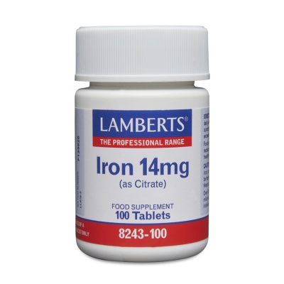 Lamberts Iron 14mg 100 tabs